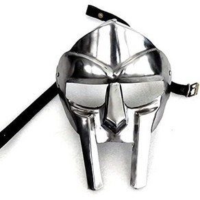 ALADEAN MF Doom Gladiato 페이스 마스크 판타지 파티 의상 로마 검투사 경기장 막시무스 헬멧 mf doom