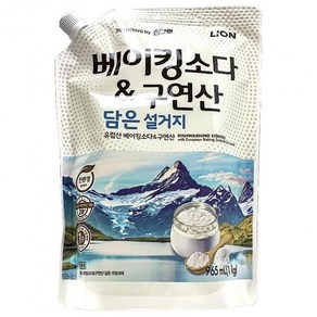 라이온 참그린 베이킹소다 구연산 설거지 리필 1kg, 1개