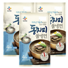 CJ제일제당 동치미물냉면(4인분)x3개, 1.816kg, 3개