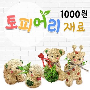 토피어리재료1000원샵/수태/이끼/체험학습/토피어리망, 와이어(안경), F6연두, 1개