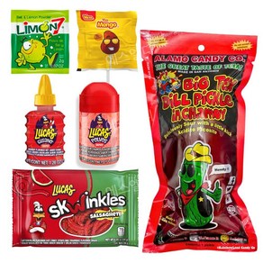 사탕이 포함된 피클 Alamo Candy Pickle In Chamoy 샤모이피클 세트, 1개