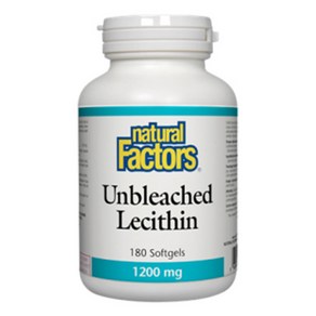 [내추럴팩터스] 레시틴 1200mg 180정 (Natual Factos Unbleached Lecithin), undefined, 1개