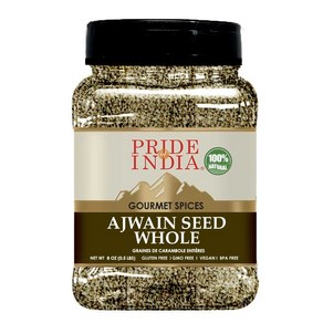 Pide of India  Ajwain Seed Whole 7 oz (200 gm) Medium Dual Sifte Ja  Goumet Caom Seeds  Fl, 1개, 510g