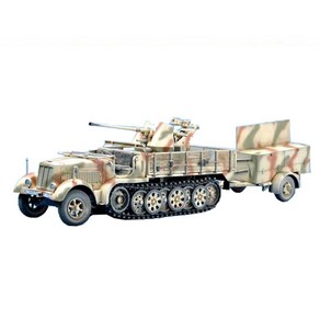 트럼페터 독일 Sd Kfz 7 3.7cm 자주대공포 반궤도 트럭 초기형 밀리터리 프라모델 1:35, 1개