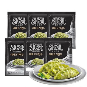 롯데웰푸드 식사이론 대파 고기 만두 (350g X 2) x 3개 /군만두 찐만두, 350g, 6개