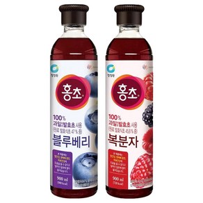 청정원 홍초 900ml 블루베리 1개 + 복분자 1개