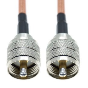 RF 차량용 WIFI 안테나 익스텐션 구리 동축 커넥터 RG142 케이블 UHF PL259-UHF PL259 SO239 암수 플러그 잭 압착, 1개