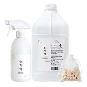 숲케어 편백수 피톤치드 스프레이 500ml+리필4l+편백큐브, 1개