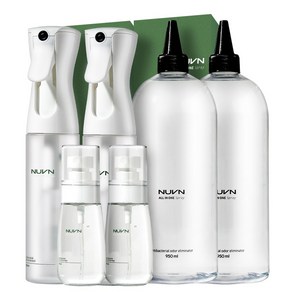 누븐 섬유탈취제 항균 룸스프레이 탈취 본품300ml*2 + 휴대용70ml*2 + 리필용950ml*2