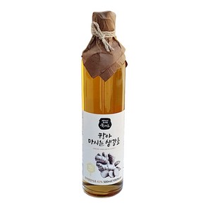 (천연발효식초) 항아 자연발효 수제 생강식초, 1개, 500ml, 마시는 생강식초