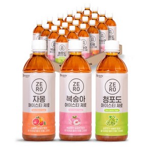 맥널티커피 청포도 아이스티 제로, 500ml, 24개