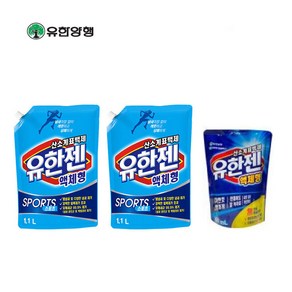 유한젠 산소계표백제 액상형 스포츠 1.1L X 2개