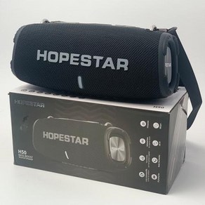 HOPESTAR H50 무선 TWS 페어링 40W 고출력 사운드 박스 야외 휴대용 블루투스 스피커 방수 서브우퍼 3D 서라운드, 1) Black, 1) Black