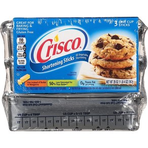 Cisco All-Vegetable 쇼트닝 스틱 591.5ml(20온스) 스틱 3개, 1개, 567g