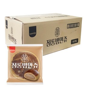 삼립 정통 밤만쥬 23g x 100개/ 사과맛쿠키/약과, 100개