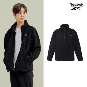 [리복(REEBOK)] [REEBOK] NEW 리복키즈 양털 플리스 집업자켓 남아 블랙 B