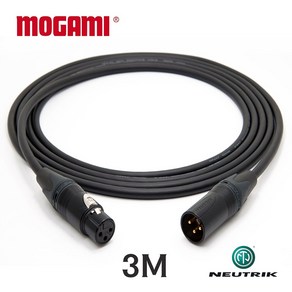 모가미 MOGAMI 2534 XLR + XLR 뉴트릭 골드 마이크 케이블 / 길이선택, 1개