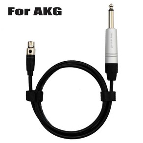 기타송수신기 AKG 포켓 송신기용 1/4 베이스 악기 케이블 무선 마이크 시스템 와이어 코드 3 핀 미니 XLR ~ 6.35mm