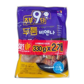 목우촌 주부9단 두툼비엔나 330g+330g, 1개, 660g