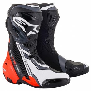 알파인스타 부츠 SUPERTECH R BLACK REDFLUO WHITE GRAY, 41