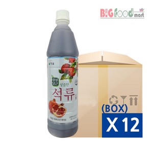 청솔 상큼한 석류원액 835ml X 12개 (BOX)