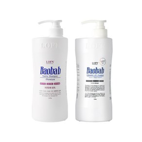 로픈 바오밥 트리트먼트 1000ml + 로픈 패밀리 샴푸 1000ml