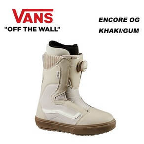 반스재팬 스노우보드 부츠 엔코어 OG KHAKIGUM 보아 여성용 VANS W ENCORE 일본한정, KHAKI/GUM, 23.0cm-US6.5, 1개