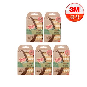 3M 스카치브라이트 내츄럴 옥수수 망사 수세미, 5개, 3개입