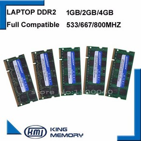 KEMBONA 노트북 RAM DDR2 GB 2GB 4GB 533MHZ 800MHz 667MHZ PC2 6400 5300 G 2G 노트북 메모리 200 핀