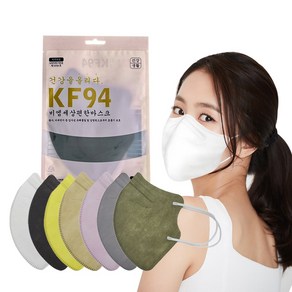 국내생산 비엠 세상편한 새부리형 컬러 마스크대형 KF94, 50개, 베이지
