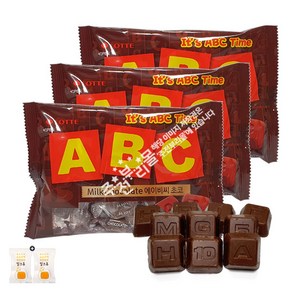 롯데 abc초콜릿(72g) x 3봉(+밀크츄 2개포함)