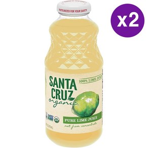 산타크루즈 오가닉 100% 퓨어 라임 주스 Santa Cuz Oganic Pue lime juice 16oz, 473ml, 2개