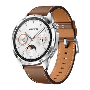 화웨이 HUAWEI 스마트워치 GT 4 블루투스통화 GPS 추적기 AI 음성지원 46mm, 브라운