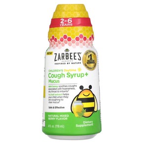 Zabee's 칠드런스 데이타임 코프 시럽 뮤커스 혼합 베리 118ml 4 fl oz, 1개