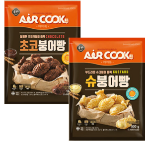 신세계 올반 붕어빵 슈크림 + 초코, 500g