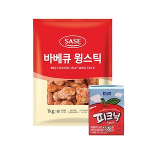 천지농산/사세 바베큐윙스틱 (펼친봉) 1kg+피크닉 1개, 1kg