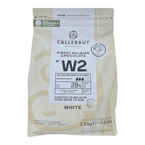 칼리바우트 28% 커버춰 W2 화이트초콜릿 2.5kg 초코, 1개