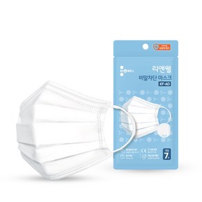 식약청인증KF-AD 리앤웰 비말차단MB필터 3중 마스크대형, 3개, 7매입