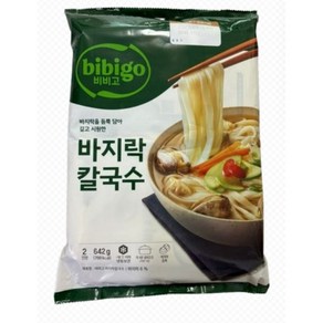 [비비고] 개운한 시원바지락칼국수 쫄깃한면발 진한국물 밤10시주문내일도착, 1개, 642g