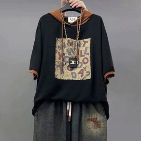 라오농 봄여름 반팔 티셔츠 빈티지 데님 팬츠 캐릭터 청바지+d2509LL