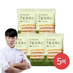 [프레시지][최현석] 바삭촉촉한 7겹 돈까스 5팩 + 트러플돈까스소스 1병, 120g, 10개