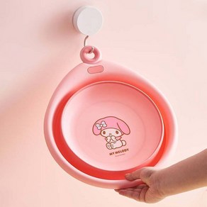 [HANARO LIVING] 산리오 접이식 대야 (대) 마이멜로디, 1개