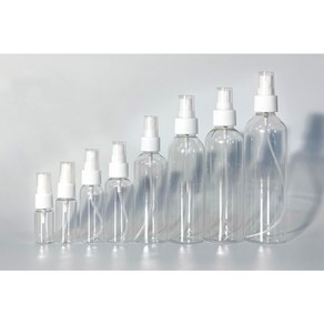 제로캔들 스프레이공병 10ml~500ml, 100ml투명/흰색&검정캡, 1개