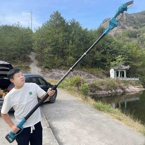 전동가위 장대톱 충전식 고지 전기톱 고지톱 전동톱 전지가위, 1개, 1. 전기톱 5m 높이 6인치