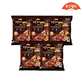 [푸드렐라]오븐구이닭다리살 바베큐맛, 5개, 300g