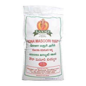 Laxmi Sona Masooi Rice 20 Pound(LB) 락스미 소나 마수리 라이스 20파운드(LB), 1개, 9.07kg