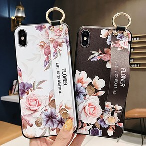 신서엔코 갤럭시 A24 A25 케이스 Galaxy Phone Case SCS-1547 블라썸 일러스트 핸드 스트랩 케이스