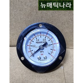 [ HSI ] SPBD40X10 ( 판넬형 공압 압력 게이지 40파이 10KG 10ba PT 1/8 / 히스코 압력계 HISCO 협성계기 BD형 ), 1개
