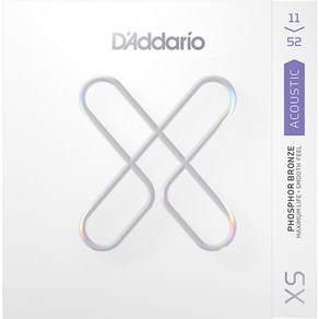 다다리오 통기타줄 011-052 [XSAPB1152] / XS Acoustic Phospho Bonze Custom Light, 1개