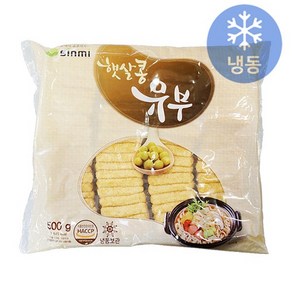 신미 냉동 유부 사각두포 500g 대용량 업소용 김밥속재료 국수우동고명 유부주머니전골, 1개, 1개